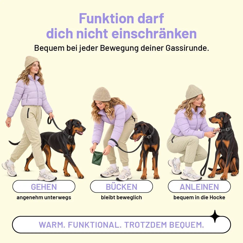 Gefütterte Thermo-Funktionshose – ideal für kalte Gassirunden