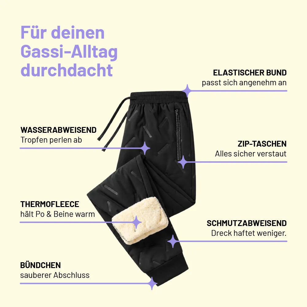 Gefütterte Thermo-Funktionshose – ideal für kalte Gassirunden