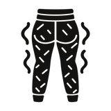 Hält Po & Beine angenehm warm