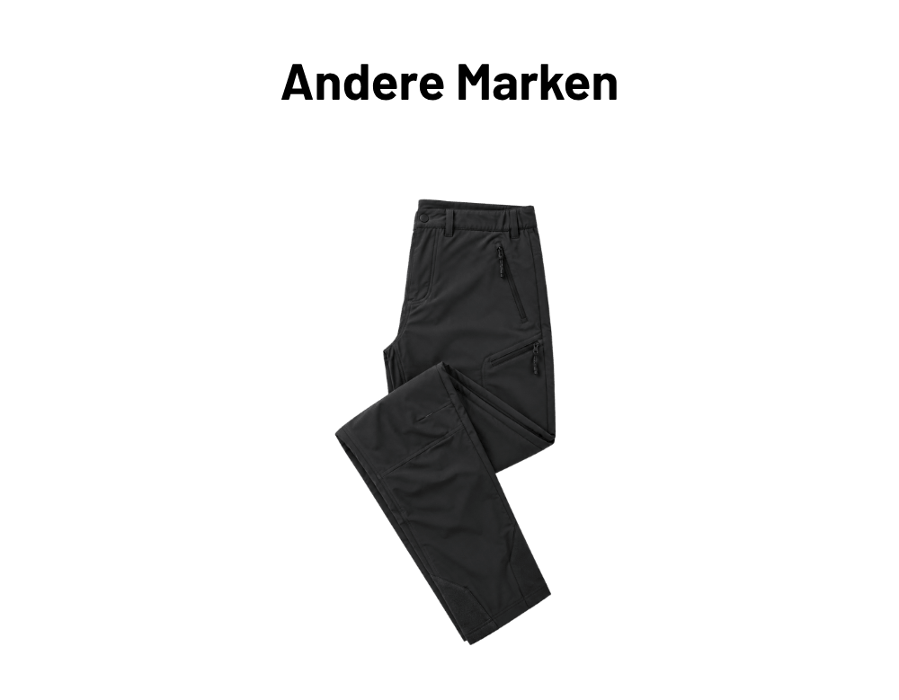 Brzz Thermo-Funktionshose vs. Normale Outdoorhose